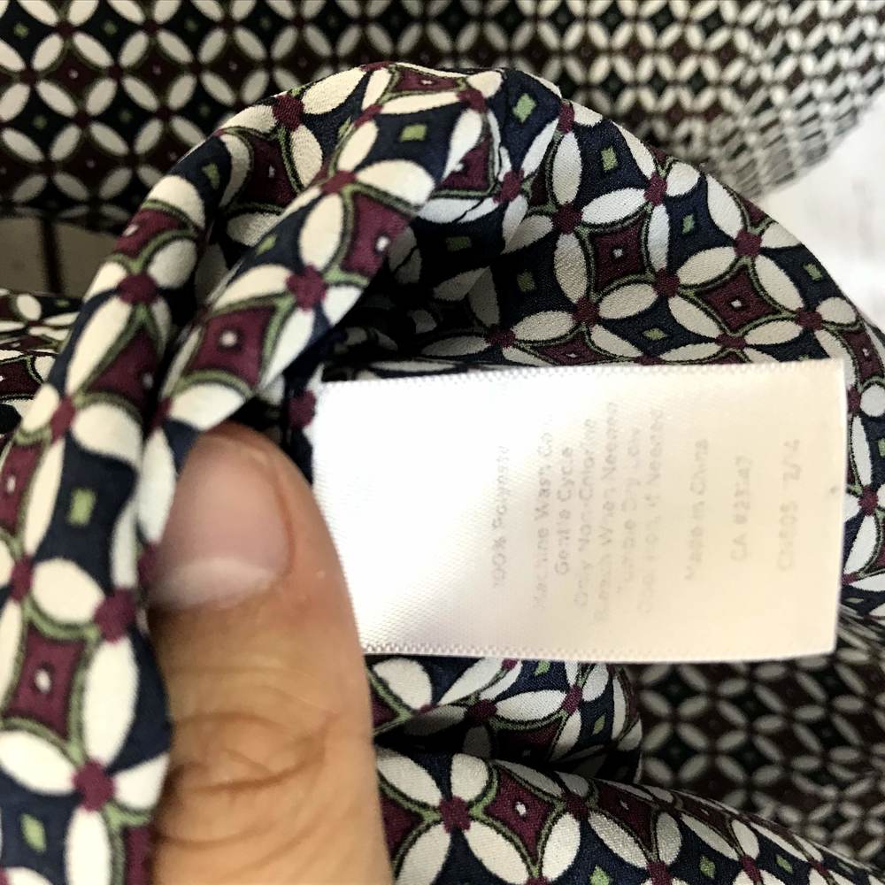 *3/$18*Talbots Long Sleeve V-Neck Blouse - Picture 5 of 5